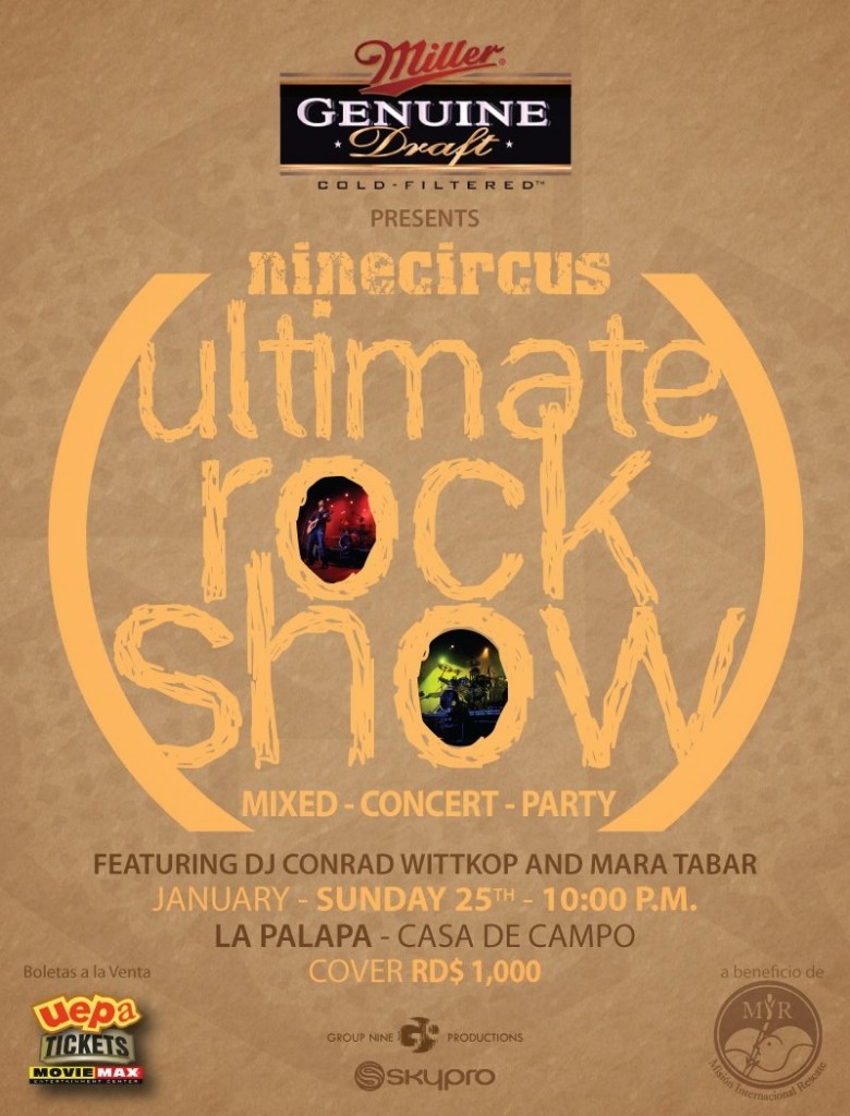 arte-final-invitacion Nine Circus Ultimate Rock Show