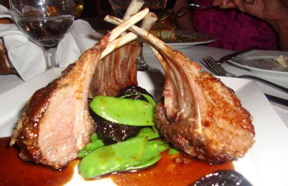 lamb chops at la piazetta - casa de campo living