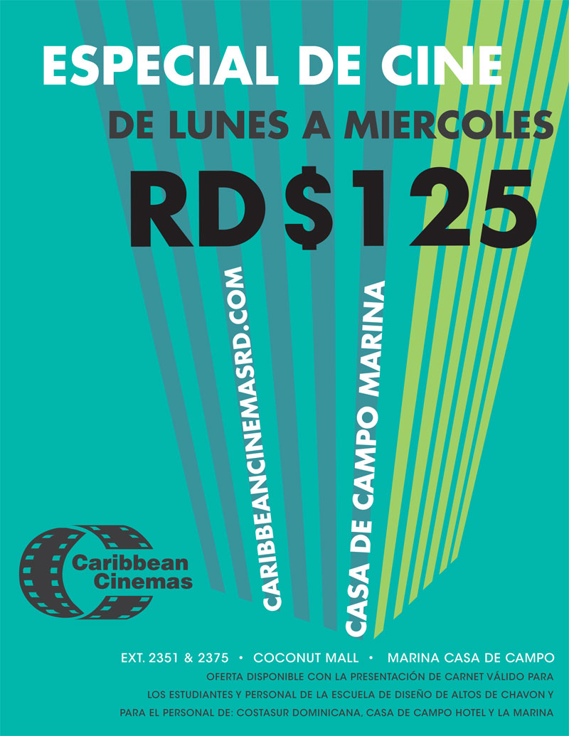 Discount Movie Tickets for employees and students at Caribbean Cinemas