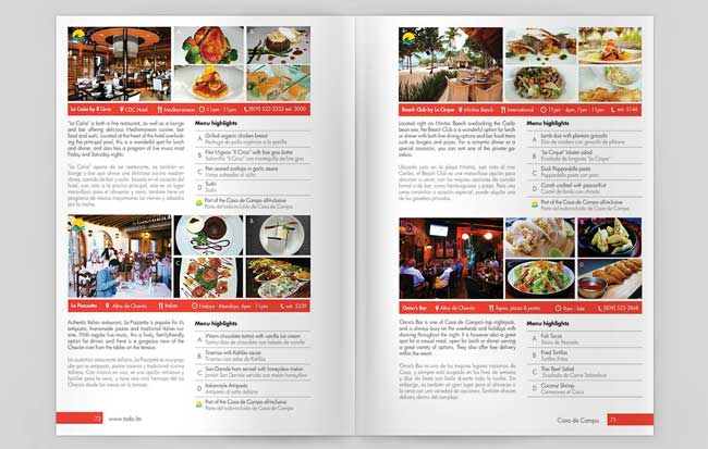 TODO Casa de Campo Restaurant Guide