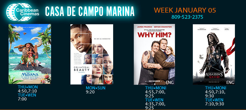 Casa de Campo Movie Times January 5-11
