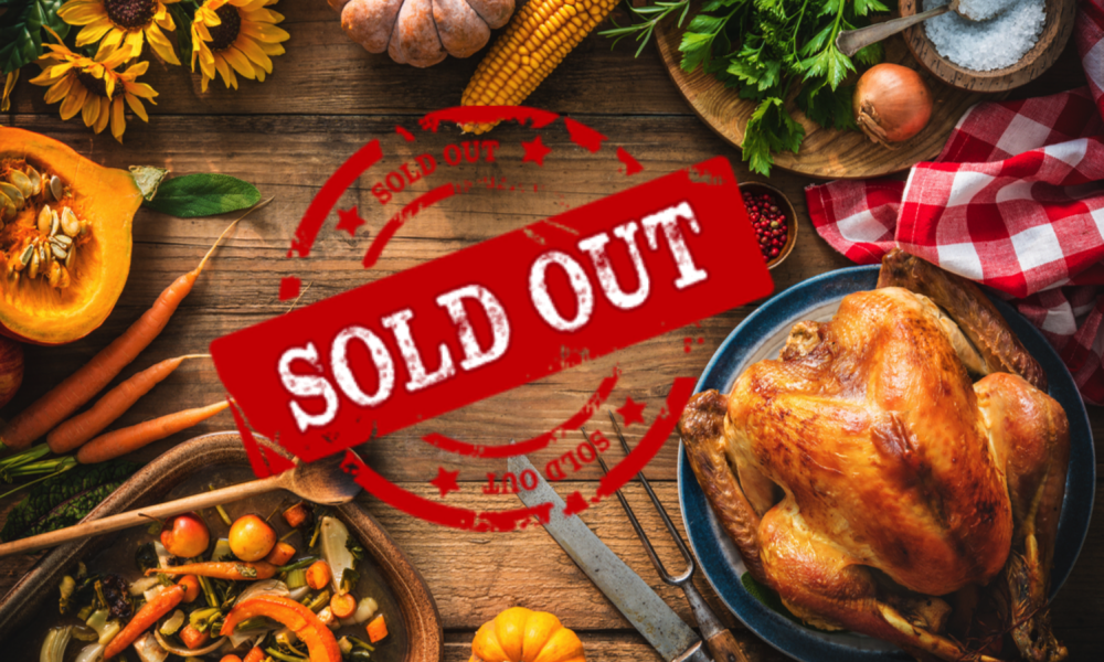 Thanksgiving Turkey Competition Sold Out